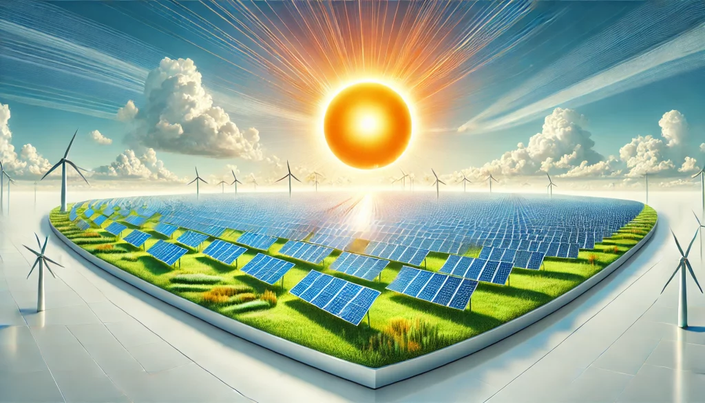 campo paneles energía solar